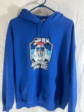 Gildan Royal Blue Hoodie with Snow Mascot Graphic